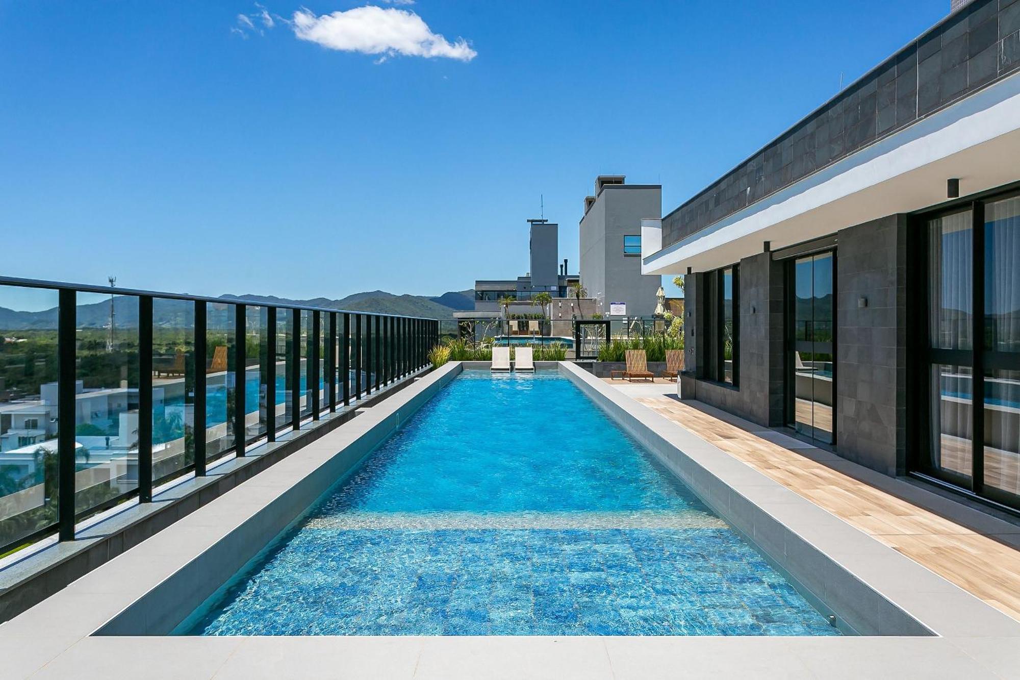 Wi-Fi 300Mb | Rooftop Com Piscina Em Jurere #Ja15 Florianópolis Eksteriør bilde