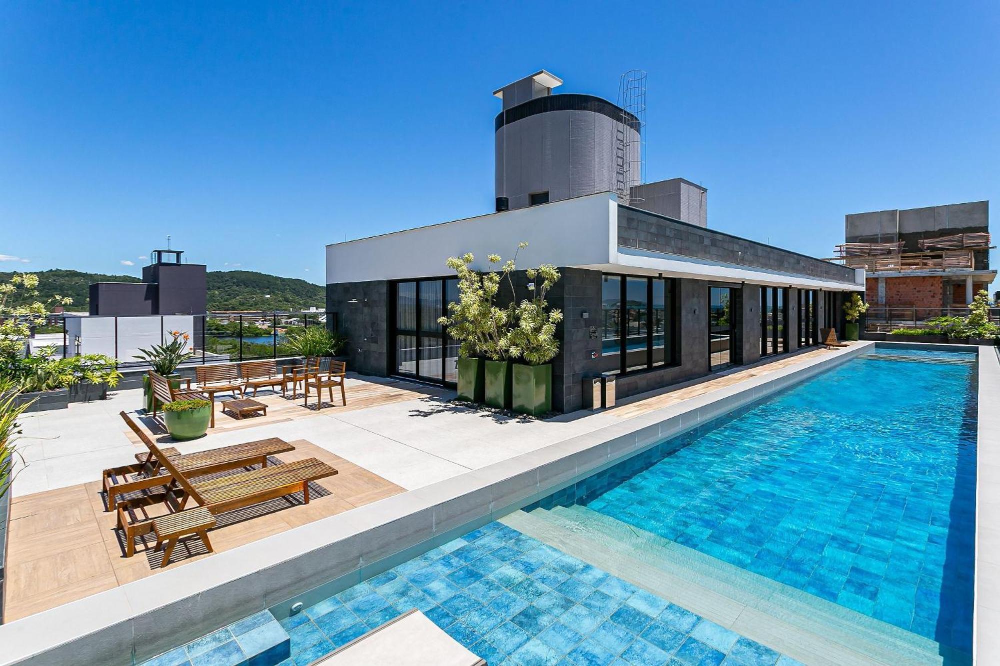 Wi-Fi 300Mb | Rooftop Com Piscina Em Jurere #Ja15 Florianópolis Eksteriør bilde